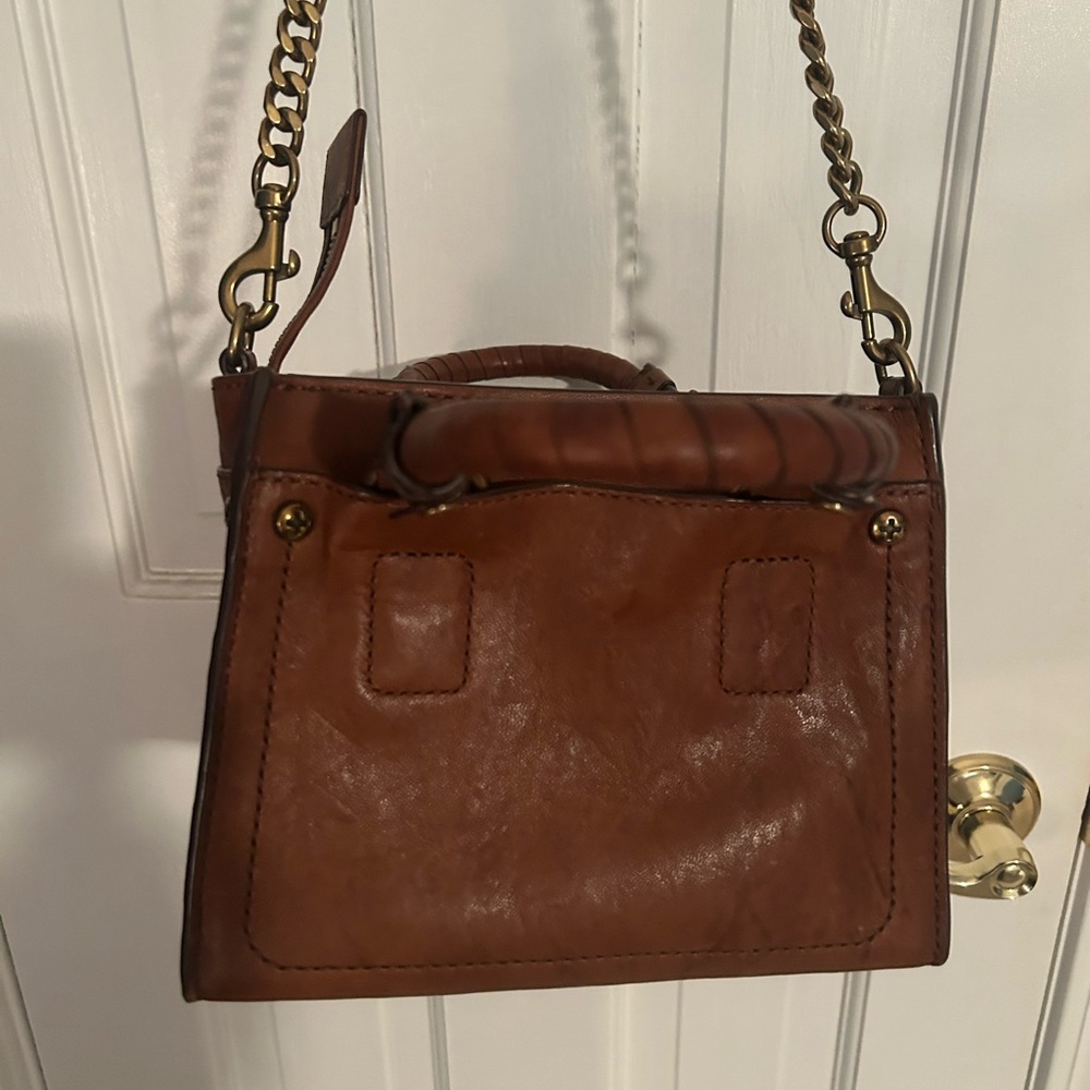 Frye Rich Brown Leather Shoulder Bag